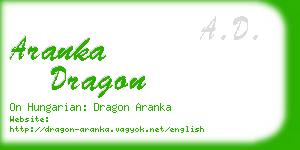 aranka dragon business card